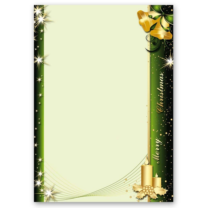Writing Paper Sets Letter Paper with Envelope Christmas Symbols 50
