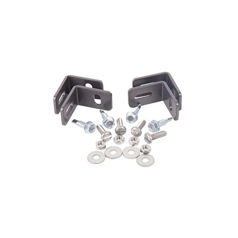 Alberts 535568 Mounting Set for Fence Panels Raw Steel Hot-Dip