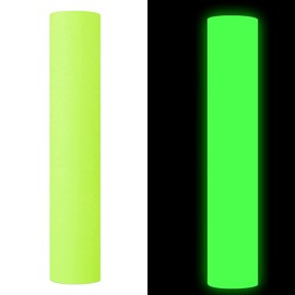 GIRAFVINYL Glow in The Dark Permanent Vinyl Roll - 12" X 6ft Lime Green to Neon Green Permanent Adhesive Vinyl for Crafts,Signs,Home and Car Decor