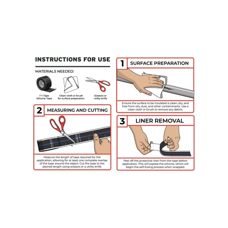 Bond It F4 Emergency Self-Fusing Silicone Tape, Repair Plumbing Pipe