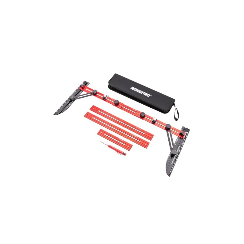 Stair Tread Template Tool, Stair Gauge Set Shelf Layout Measuring