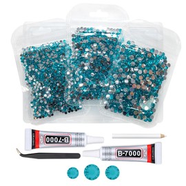 qiipii Light Purple Crystal Resin Rhinestones w B7000 Jewelry Glue for Bedazzling Crafting Flatback Stones 3mm 4mm 5mm Non-Hotfix Diamonds Crystals Gems for Nails Face Makeup Tumblers Bottles Crafts