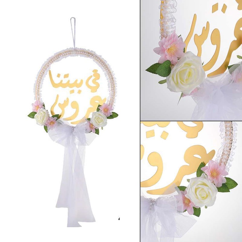 Graceful European Artificial Flower Wreath for Door Hanging for Various