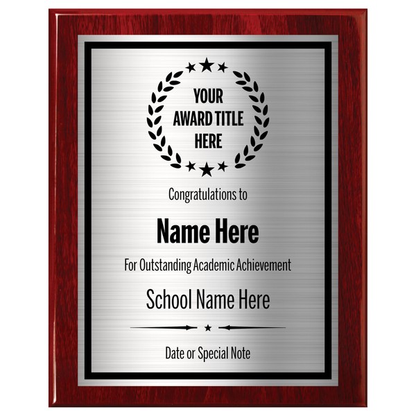 Award Plaques Personalized with Your Text and Title - Engraved