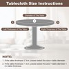 Transparent Round Tablecloth Weatherproof Garden Tablecloth Round with Elastic Band,