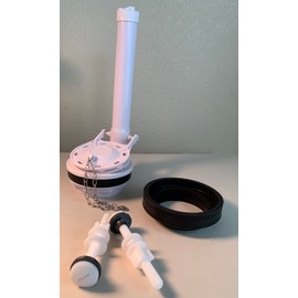 Flapper 3 inch Valve Replacement For 2-Piece Toilets with Installation Hardware, Fits Kohler by NuFlush