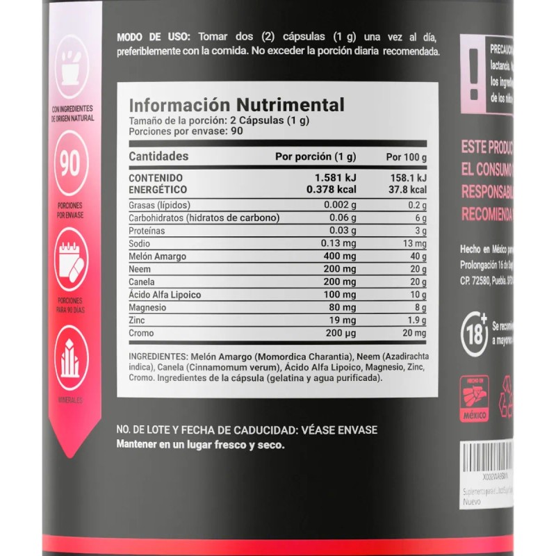 B-Life GlucoControl | Suplemento para Glucosa y Azúcar – 180