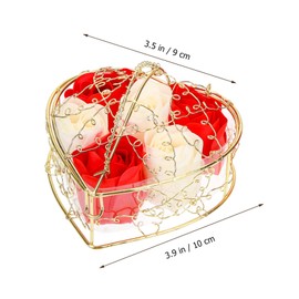 FOMIYES 2sets Rose Soap Bar Bath Soap Rose Petals Women's Beauty Set for Birthday Anniversary Mother's Day 2boxes*2