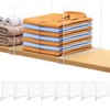 Aolloa 8 PCS Shelf Dividers for Closet Organization Acrylic Clear