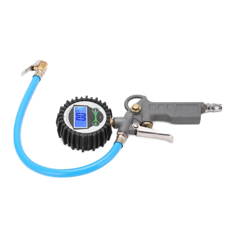 Digital Tire Inflator Pressure Gauge Backlight 0‑230PSI Zinc Alloy Meter