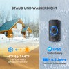 TECKNET Wireless Doorbell, Wireless Doorbell Set, 400 m Range, IP65