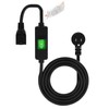 (6Feet) Right Angle Outdoor Waterproof Extension Switch Cord, in-Line On/Off