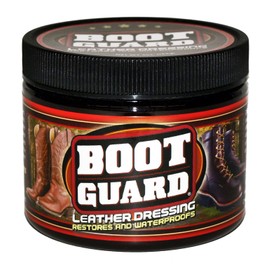 Boot Guard Leather Dressing: Restores and Conditions Leather Boots, Shoes, Automotive Interiors, Jackets, Saddles, Unscented, 5 Ounce Jar