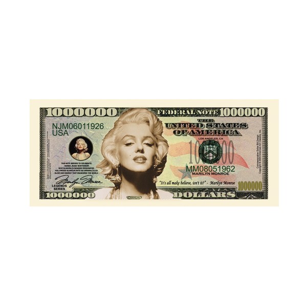 American Art Classics Marilyn Monroe Million Dollar Bills - Pack