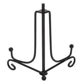 WPKD BLUEIY Iron Display Stand, 4-12inch Plate Stands Iron Display Easels Metal Frame Holder Rack for Bowl Plate Photo Frame Book Artwork Jewelry Display(10inch)