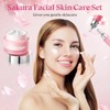 LJYBoBin Skin Care Set-Travel Skincare Kit-Collagen Sakura Set with Mask,Eye