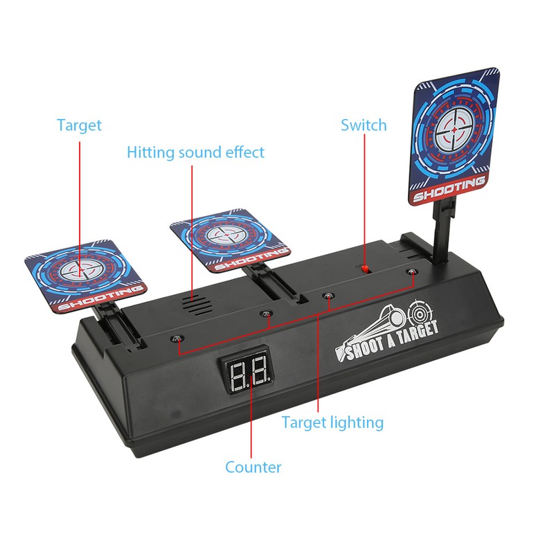 Soft Water Bomb Shooting Toy Sound Light Electronic Scoring Automatic