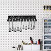 HSUYUN Spanner Holder, Carbon Steel Spanner Holder, Wall Mounted, Black