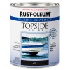 Rust-Oleum Rust Oleum Marine Topside Paint Black 32 Fl Oz Durable For Fiberglass Wood Metal
