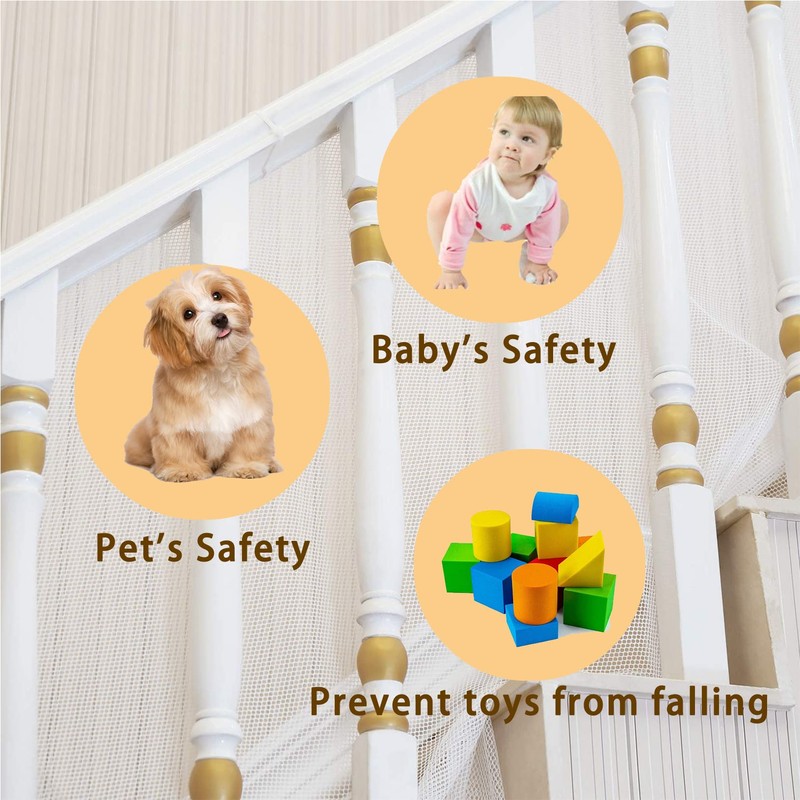 PetSafe Balcony Netting - Stairway Net for Pets & Kids,
