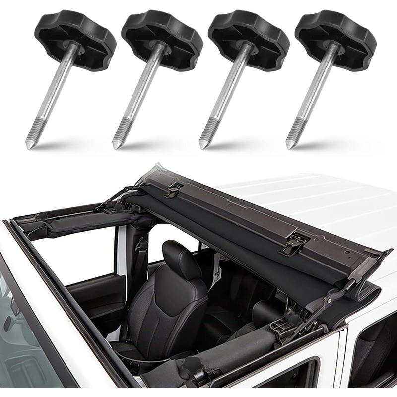 4 Pcs Soft Top Screw Window Frame Knob Door Surround