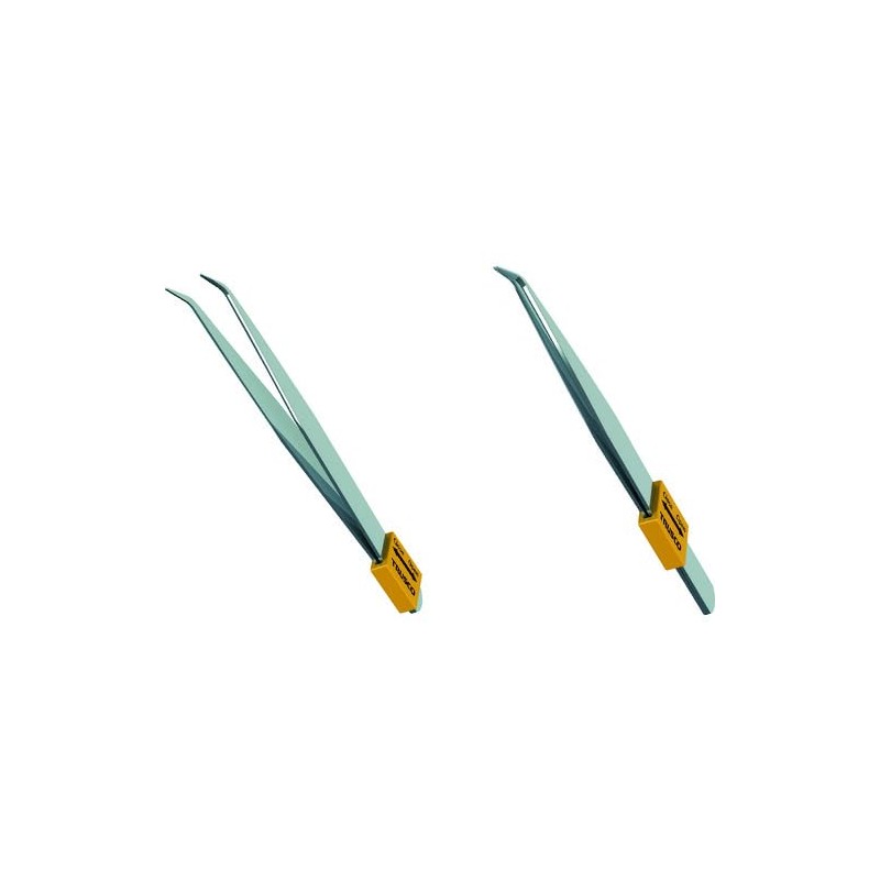 TRUSCO AA125 TSPC25 Stainless Steel Tweezers with Opening Cap