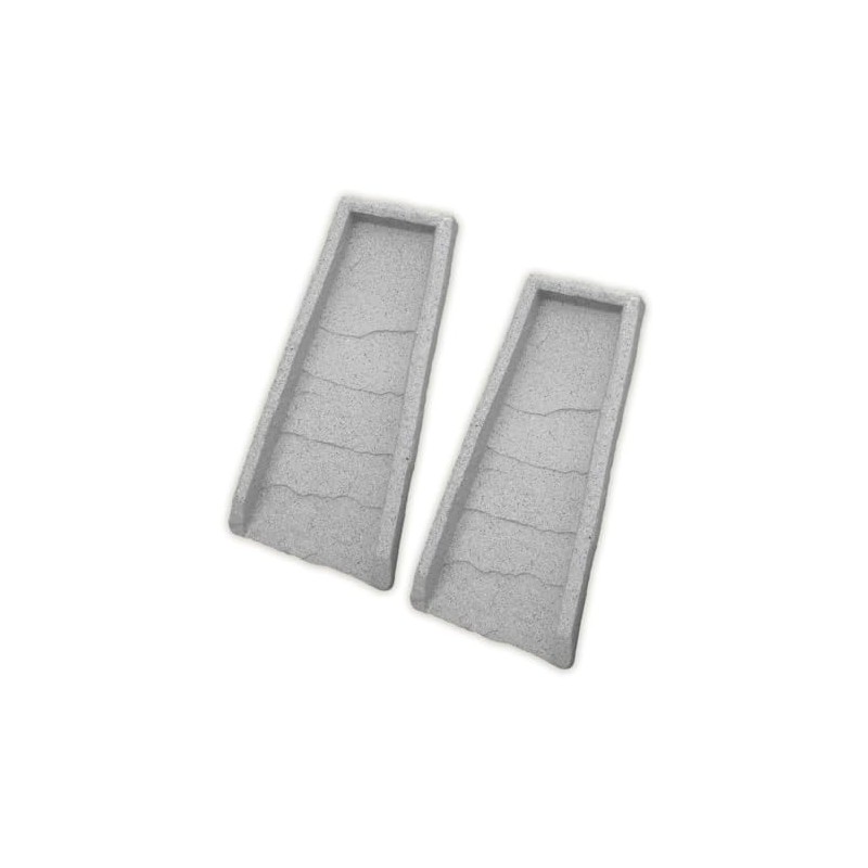 EMSCO Group 2101-2 Gutter, 2 pk Downspout Rain Splash Block-Granite,