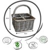 Condiment Holder Wicker Basket Cutlery Holder for Table Party -