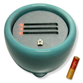 Safe Electronic Incense Sticks Without Flame, Buddhist Equipment, LED Electric Incense, Sun Yuragi, Incense Burner, 2.5 Inches, For Puritou Masune