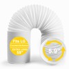 Portable Air Conditioner Hose, 5.9" Diameter Anti-Clockwise Thread, Universal Replacement