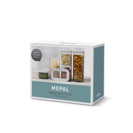 MEPAL, MODULA 5 Piece Food Storage and Food Prep Box Set with 5 Lids for Pasta, Cereal, Flour, Sugar, Coffee, Tea, and other Pantry Essentials, Airtight, BPA Free, 1 Set
