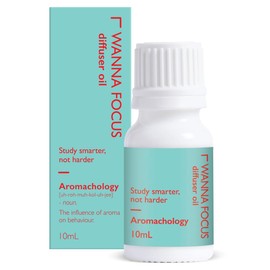 Aromachology Wanna Focus Essential Oil 10mL - Sweet Orange, Frankincense, Lavandin, Peppermint, Rosemary