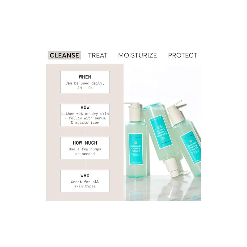 Naturium Niacinamide Cleansing Gelée 3% Plus Hyaluronic Acid & Vitamin