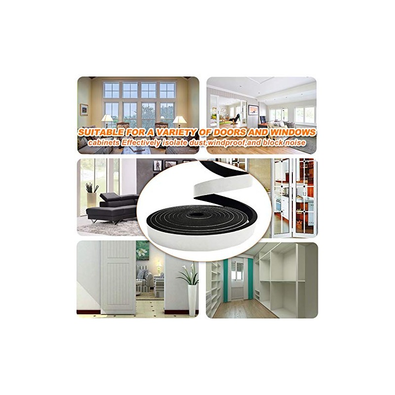 Foam Insulation Tape self Adhesive,Weather Stripping for Doors and Windows,Sound
