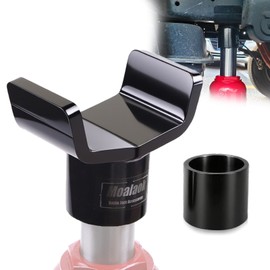 Moalaok Bottle Jack Adapter for 12 ton/ 20 ton-Transmission Jack Adapter for 3"/4" Round Axle & 3" Square Tubes-Hydraulic Bottle Jack Lifting Accessories for RV/Trailer/Farm Axle Lifter