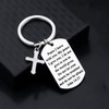 Gzrlyf Bible Verse Keychain John 14:27 Peace I Leave with