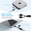 OMOTON Lighted Wired Keyboard for Mac, Large Print Backlit Keyboard