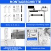 6-25 cm Set of 4 Adjustable Solar Panel Brackets with