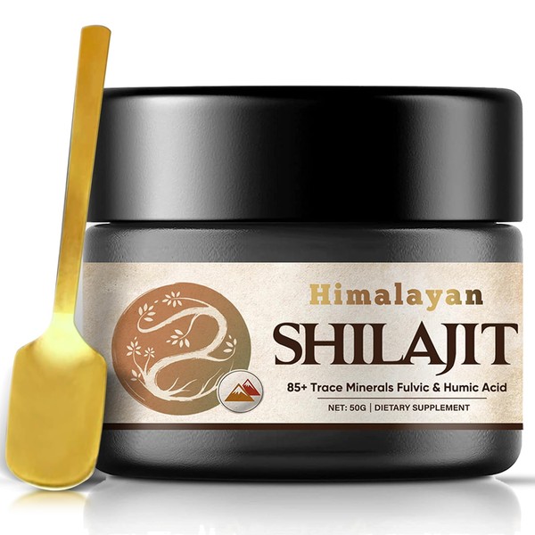 Shilajit Original Himalaya, Natural Shilajit Resin with Fulvic Acid Minerals Supports Endurance and Vitality