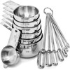 Hudson Essentials Stainless Steel Measuring Cups and Spoons Set (14