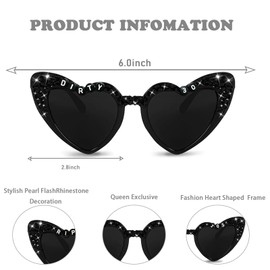 30th Birthday Glasses, Dirty 30 Sunglasses Black Rip to My 20s for Funny Thirtieth Death