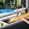 MAVOTER Over The Stove Top Shelf for Kitchen Bamboo Spice