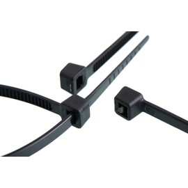 Cable Tie Set in All Standard Sizes (200 x 4.8 mm, Black, 330 Pieces)