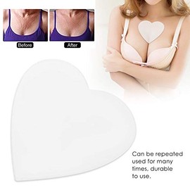 Almohadilla Pecho Antiarrugas Cofre Silicona Anti Arrugas Levantamiento Senos Parche Reafirmación Suave Cuidado Escote Invisible Almohadillas Corazón