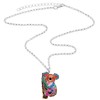 BONSNY Enamel Alloy Australian Koala Bear Necklace Pendant Jewelry For
