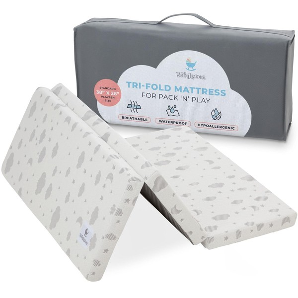 Waterproof Pack and Play Mattress Topper | 38" x 26"