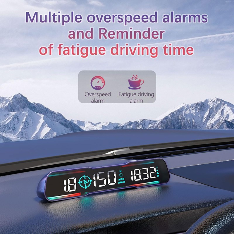 Qfansi Digital GPS Speedometer Universal Head Up Display for Car