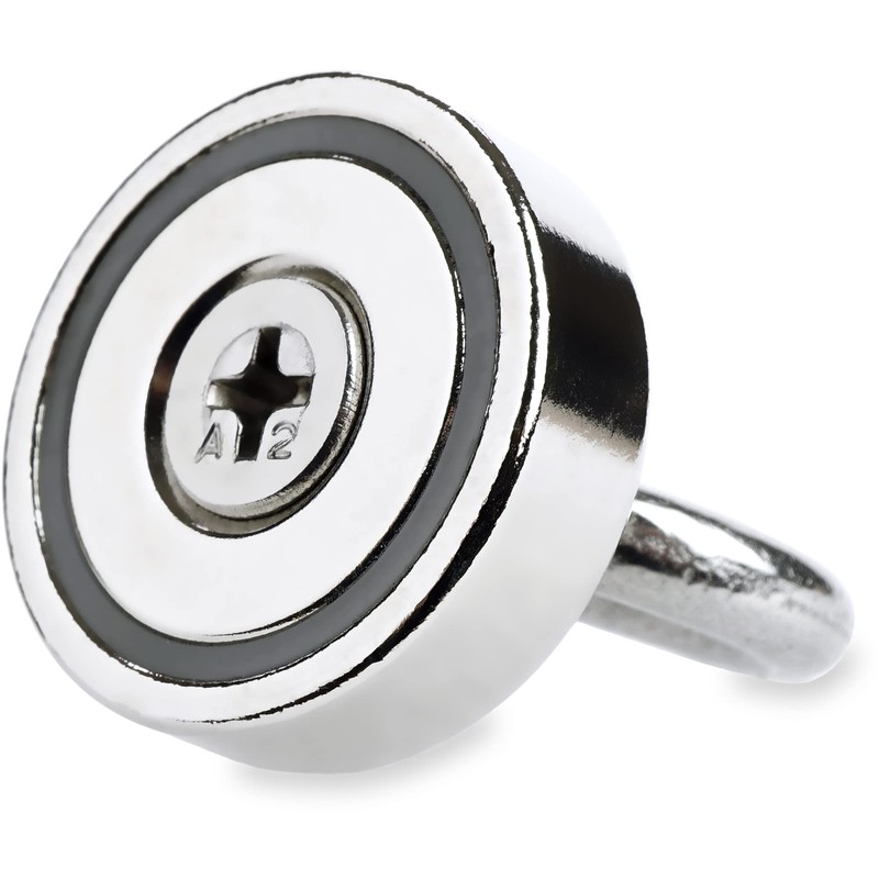 Sensei Pack of 3 Neodymium Eyelet Magnets, Diameter 25 x