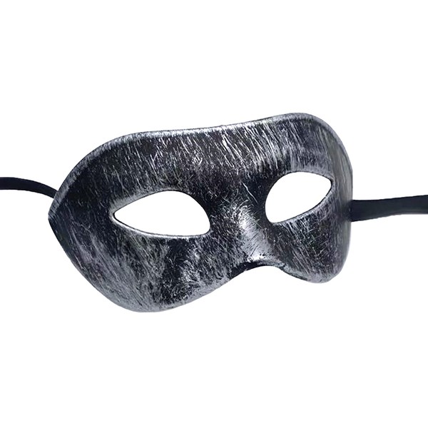 SINSEN Masquerade Eye Mask for Men, Eyemask Costume Props for Mardi Gras Party Halloween Carnival Accessories (Vintage Black)