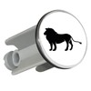 Huuraa Washbasin Plug Lion Silhouette Gift 4 cm Height Adjustable
